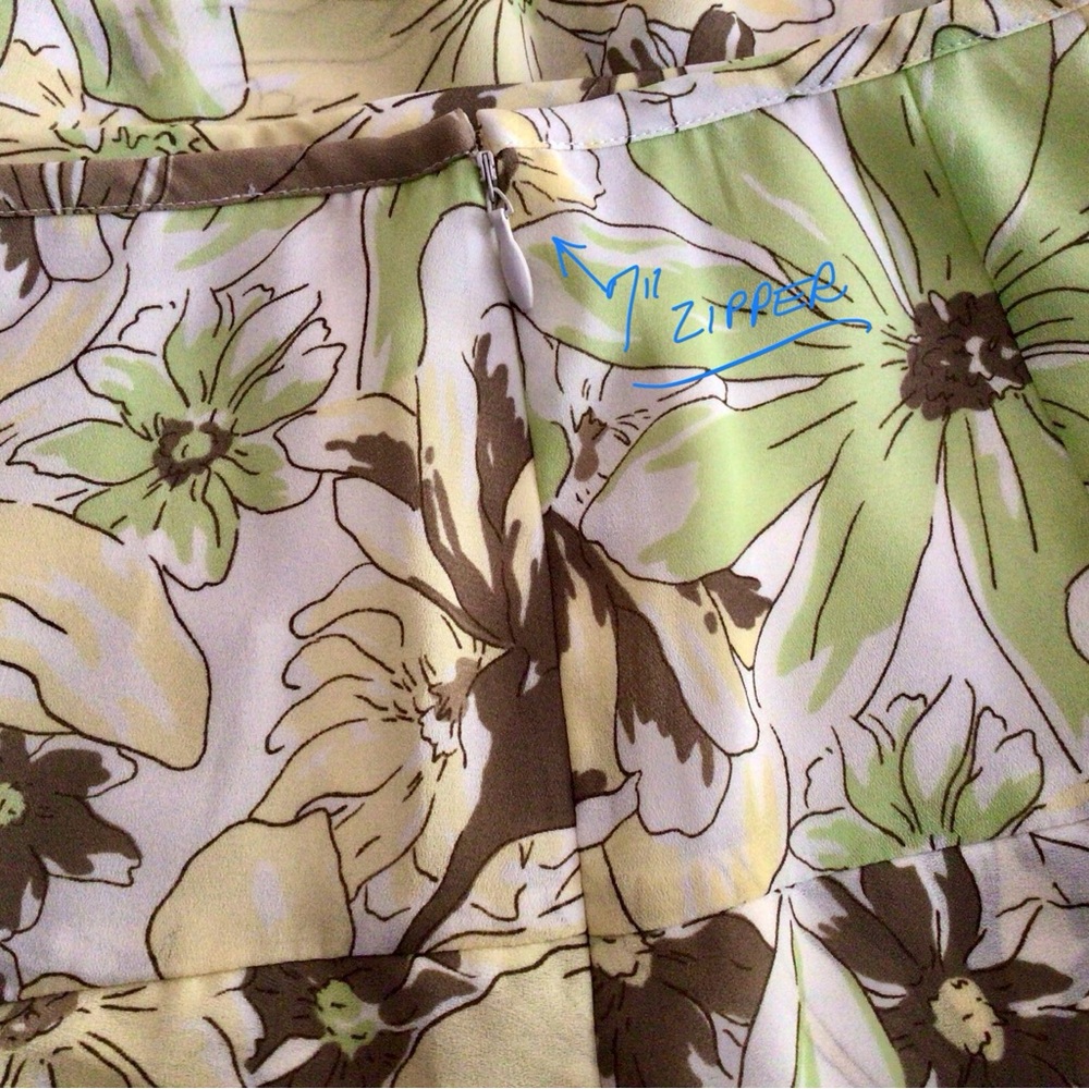 ANN TAYLOR LOFT NWT! Tiered A-line Tropical Print Skirt. SZ 6 - Picture 7 of 7